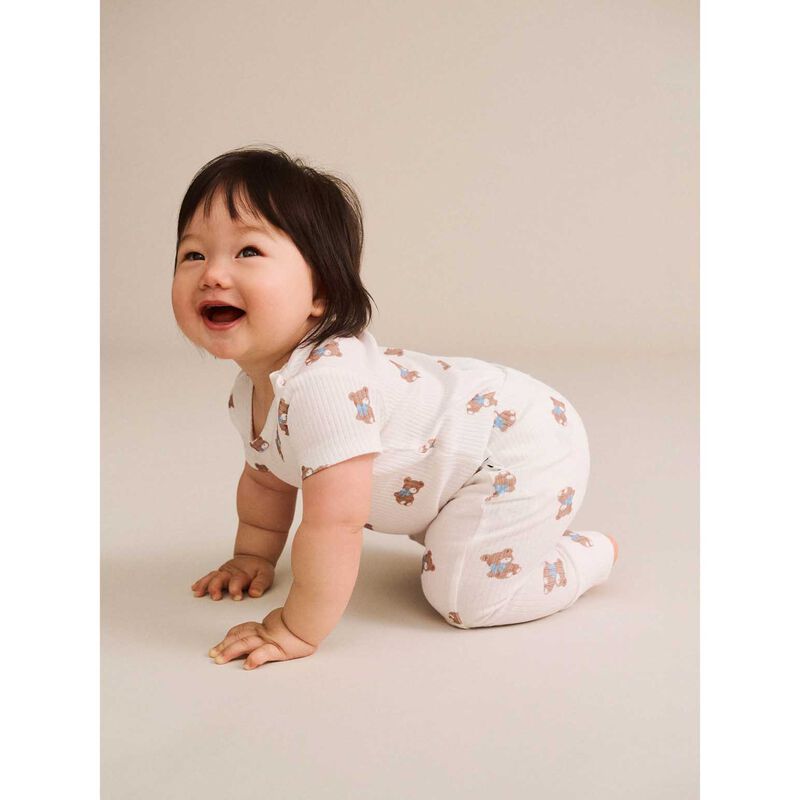 Huxbaby Tumbling Bow S/Slv Bodysuit image number 2